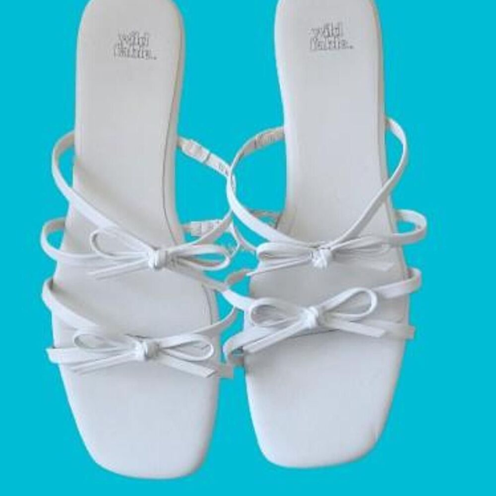 Wild-fable Women's White Sandals